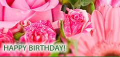 Say Happy Birthday with fresh flowers, creatively designed by C & J Florist.