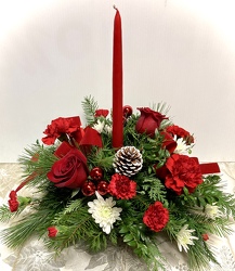 C & J Florist Christmas Carol Centerpiece 