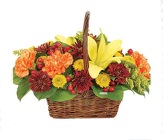 C & J Florist Give Thanks Floral Basket
