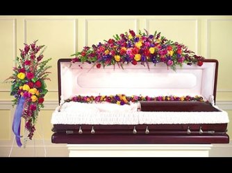 Rainbow of Rememberance Open Casket Cover 